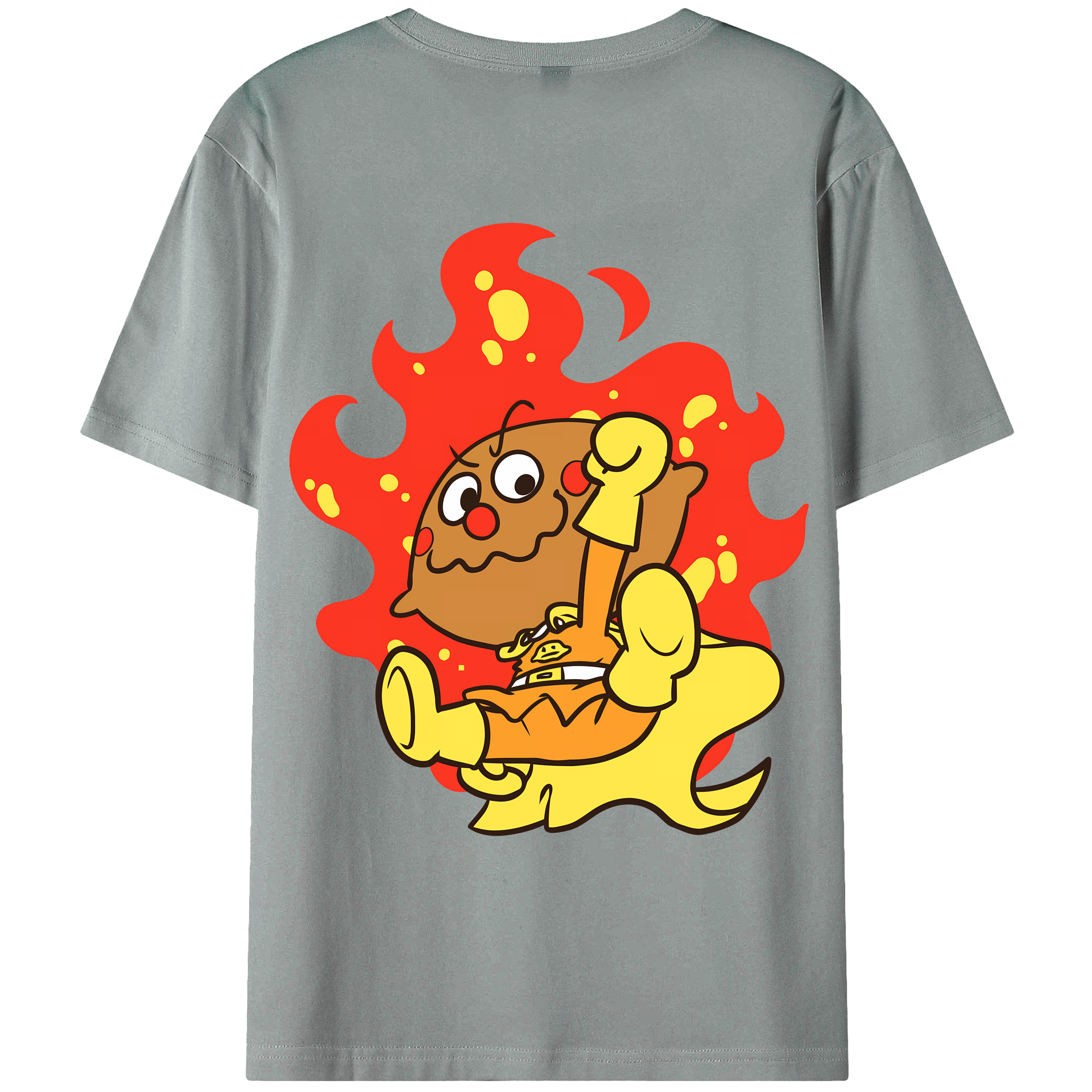 （画像用） アンパンマン Anpanman 綿100％ メンズ半袖Tシャツ（バックプリント） 通気性